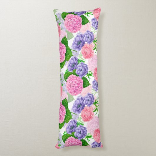 Blumenmuster Seitenschläferkissen (Rückseite (Vertikal))