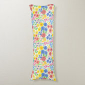 Blumenmuster Seitenschläferkissen (Vorderseite Vertikal)