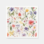 Blumenmuster Serviette (Vorderseite)
