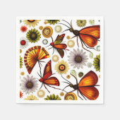 Blumenmuster Serviette (Vorderseite)