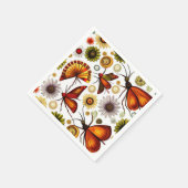 Blumenmuster Serviette (Ecke)