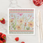 Blumenmuster Serviette (Beispiel)