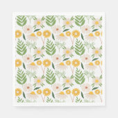 Blumenmuster Serviette (Vorderseite)