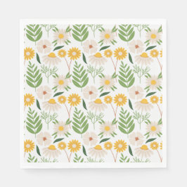 Blumenmuster Serviette