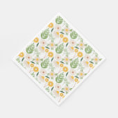 Blumenmuster Serviette (Ecke)