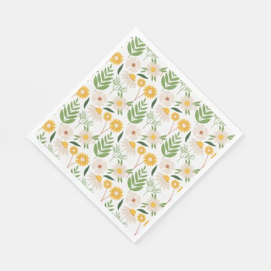 Blumenmuster Serviette (Ecke)