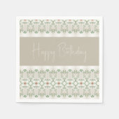 Blumenmuster Serviette (Vorderseite)