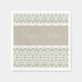 Blumenmuster Serviette