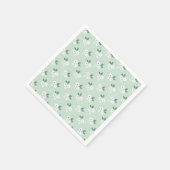 Blumenmuster Serviette (Ecke)