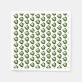 Blumenmuster Serviette (Vorderseite)