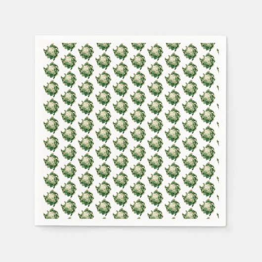 Blumenmuster Serviette (Vorderseite)