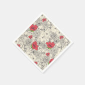 Blumenmuster Serviette (Ecke)