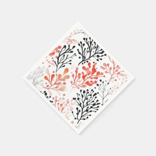 Blumenmuster Serviette (Ecke)