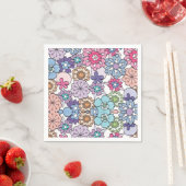 Blumenmuster Serviette (Beispiel)