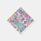 Blumenmuster Serviette (Ecke)