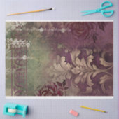 Blumenmuster-Shabby Chic-Textur gemustert Seidenpapier (Basteln)