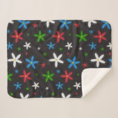Blumenmuster Sherpadecke (Vorderseite (Horizontal))
