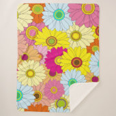 Blumenmuster Sherpadecke (Vorderseite)