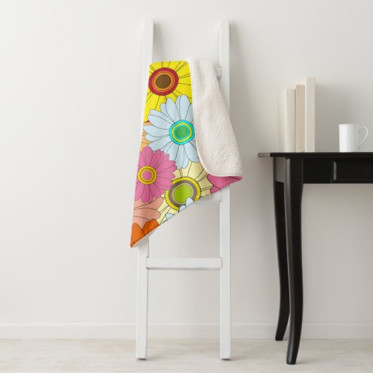Blumenmuster Sherpadecke (Beispiel)