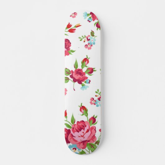 Blumenmuster Skateboard (Vorne)