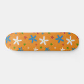 Blumenmuster Skateboard (Horizontal)