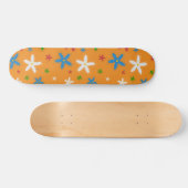 Blumenmuster Skateboard (Horizontal)