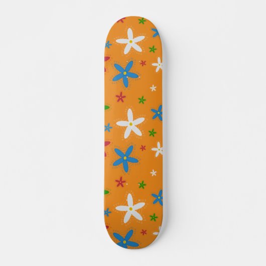 Blumenmuster Skateboard (Vorne)