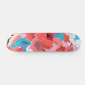 Blumenmuster Skateboard (Horizontal)