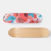 Blumenmuster Skateboard (Horizontal)