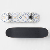 Blumenmuster Skateboard (Horizontal)