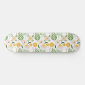 Blumenmuster Skateboard (Horizontal)
