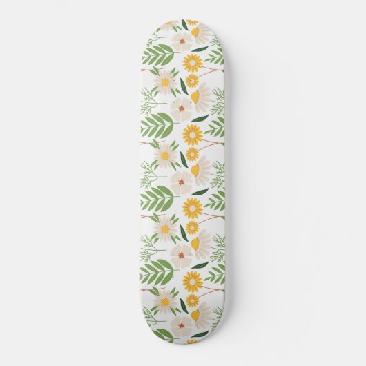 Blumenmuster Skateboard (Vorderseite)
