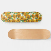 Blumenmuster Skateboard (Horizontal)