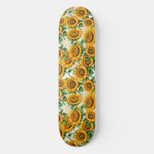 Blumenmuster Skateboard