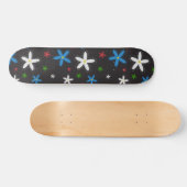 Blumenmuster  skateboard (Horizontal)