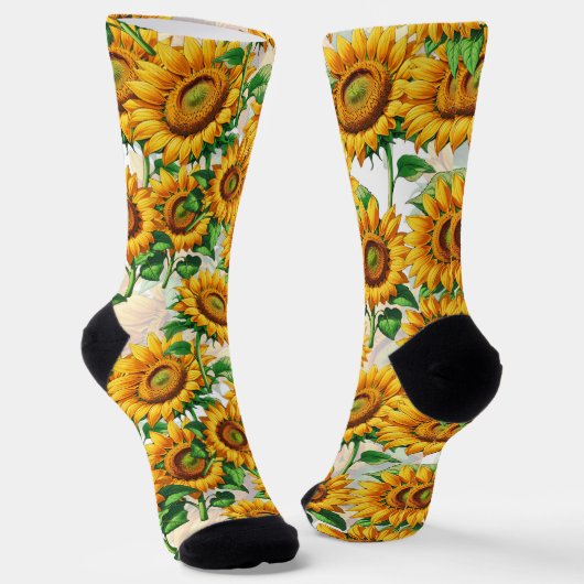 Blumenmuster Socken (Gewinkelt)