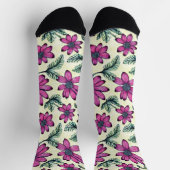 Blumenmuster Socken (Oben)