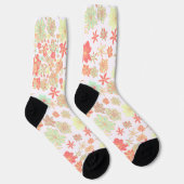 Blumenmuster Socken (Rechts)