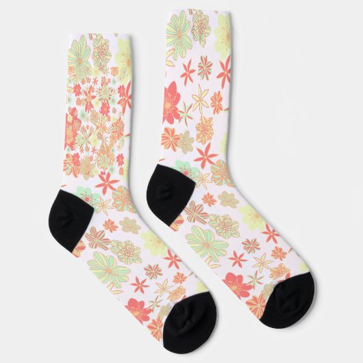 Blumenmuster Socken (Rechts)