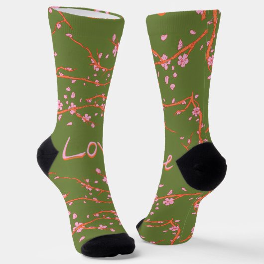 BLUMENMUSTER SOCKEN (Gewinkelt)
