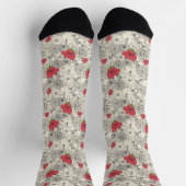 Blumenmuster Socken (Oben)