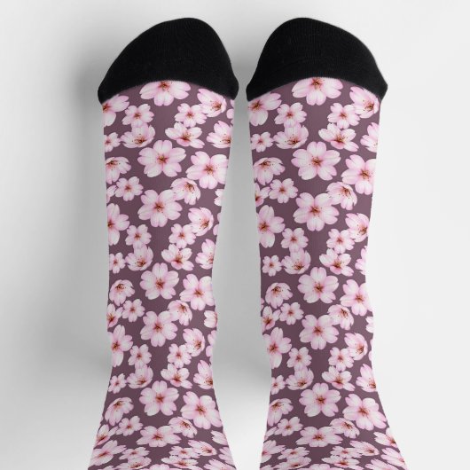 Blumenmuster Socken (Oben)