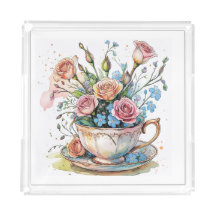 Blumenmuster - Soft Watercolor Boho Art