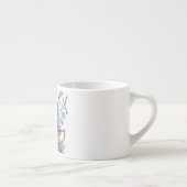 Blumenmuster - Soft Watercolor Boho Art Espressotasse (Rechts)