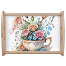 Blumenmuster - Soft Watercolor Boho Art