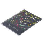 Blumenmuster Spiral Notebook Cover Notizblock (Linke Seite)