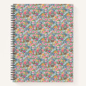 Blumenmuster Spiral Notebook Notizblock (Vorderseite)