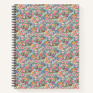 Blumenmuster Spiral Notebook Notizblock
