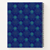 Blumenmuster Spiralblock Notizblock (Rückseite)
