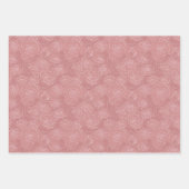 Blumenmuster | Staubige Rosen Geschenkpapier Set (Vorderseite)